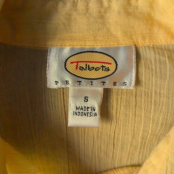 Talbots Petite Small Button-Up Top EUC - Picture 2 of 5